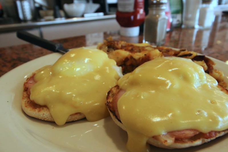 Eggs Benedict at Parthenon Diner